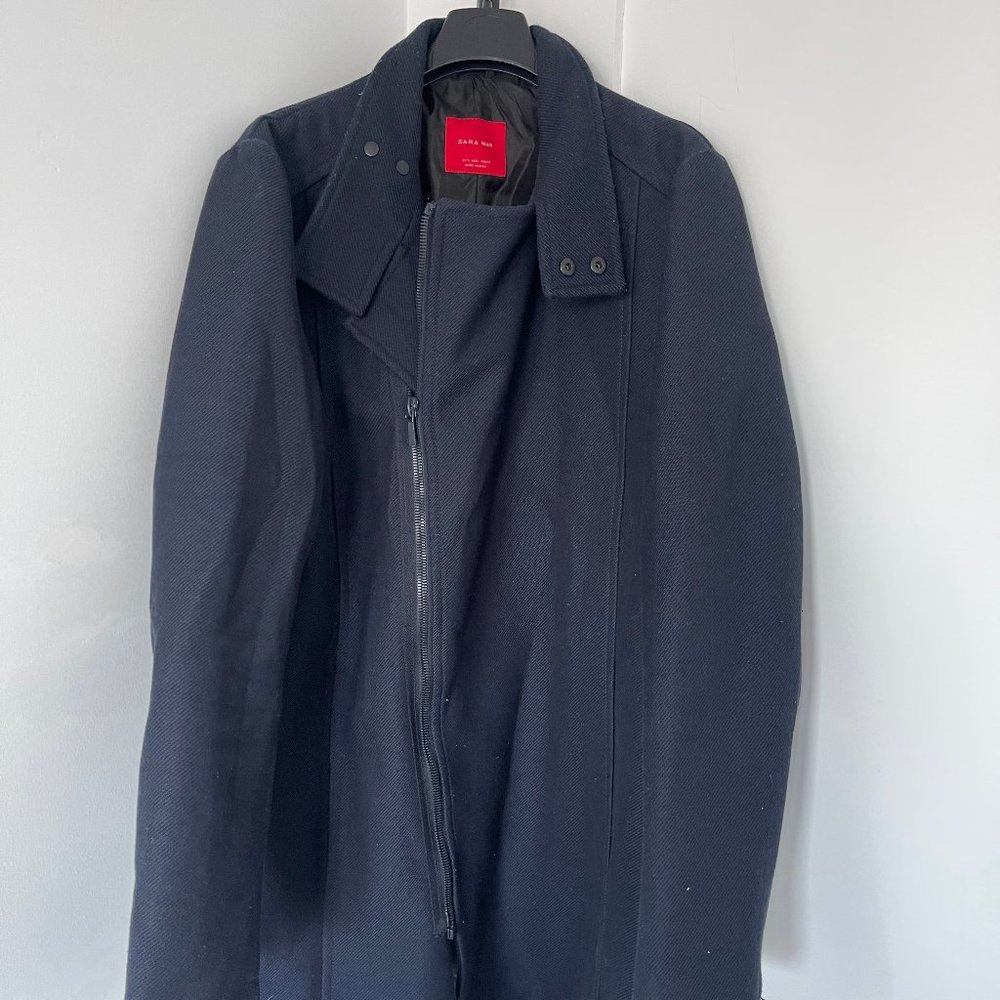 Mens Zara Pea Coat (Size Medium)